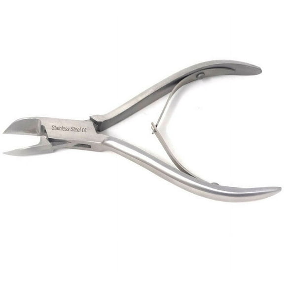 Heavy Duty Nail and Cuticle Nipper Clippers 5.5" for Thick and Ingrown Toe Nail, Stainless Steel