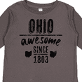 thumbnail image 4 of Inktastic Ohio Awesome Since 1803 Boys or Girls Long Sleeve Toddler T-Shirt, 4 of 5