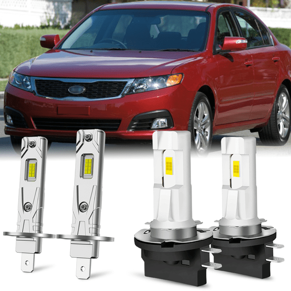 Fits 2008-2013 Kia Optima LED Headlight Bulbs H1 H11B High & Low Beam Replacement Kit 4pcs
