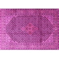 thumbnail image 1 of Ahgly Company Indoor Rectangle Medallion Pink Traditional Area Rugs, 2' x 5', 1 of 4