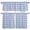 Blue, variant on 3 Piece Kitchen Curtains and Valances Set Blue Gingham Cafe Curtains 36 Inch Length Farmhouse Buffalo Plaid Checkeredv Valance & Tier Curtain for Living Room Bedroom Small Window 54"x18"+27"x36"*2