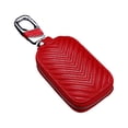 thumbnail image 1 of Sidaley Llavero elegante de cuero con cadena duradera - Adecuado para hombres y mujeres Bolsa Regalo perfecto asequible Ligero rojo en blanco Type3 NO3, 1 of 6