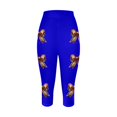 thumbnail image 3 of MKLEKYY Leggings deportivos para mujer, leggings deportivos casuales de moda con estampado de rugby para mujer, pantalones de yoga, leggings capri 2105, 3 of 3