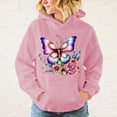 thumbnail image 2 of Nueva sudadera con capucha de otoño e invierno con estampado de mariposas, sudadera con capucha de estilo hip hop para exteriores y calles para mujeres y hombres, 2 of 5