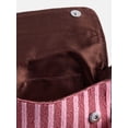 thumbnail image 4 of Free Assembly Women's Beaded Striped Flap Shoulder Bag, Pink, 4 of 6