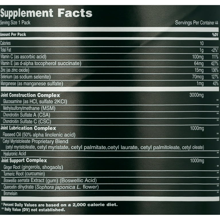 Animal Flex All in One Complete Joint Supplement Repair and Restore 44 Packs