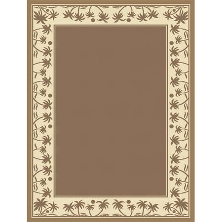 Persian Weavers 8 X 11 Bahamas High End Indoor Outdoor Rug Terracota Mocha Black