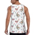 thumbnail image 3 of Fotbe Funny Chicken Pattern Men's Quick Dry Workout Tank Top Gym Muscle Tee Fitness Bodybuilding Sleeveless T Shirt Breathable Workout Shirt-X-Large, 3 of 9