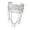 Silver, variant on Unisex Metal Chain Arm Cuffs Bracelet For Men Women Trendy Jewelry Accessory