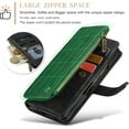 thumbnail image 4 of Funda billetera para Samsung Galaxy Z Fold 6 con [Soporte para bolígrafo S], Soporte para Tarjeta, Bolsillo Magnético con Cremallera, Correa para el cordón, Billetera con tapa de cuero, 4 of 8