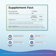 H2 Molecular Hydrogen Water Tablets with Magnesium – 12 PPM Effervescent Hydrogen Tablets for Drinking Water, Supports Hydration, Energy & Metabolism, Raspberry Flavor, 60 Tablets
