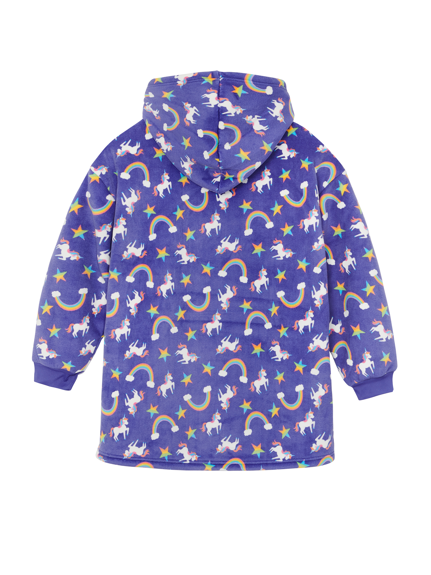 Planet Gold Girls Printed Cozy Sleep Hoodie, One Size