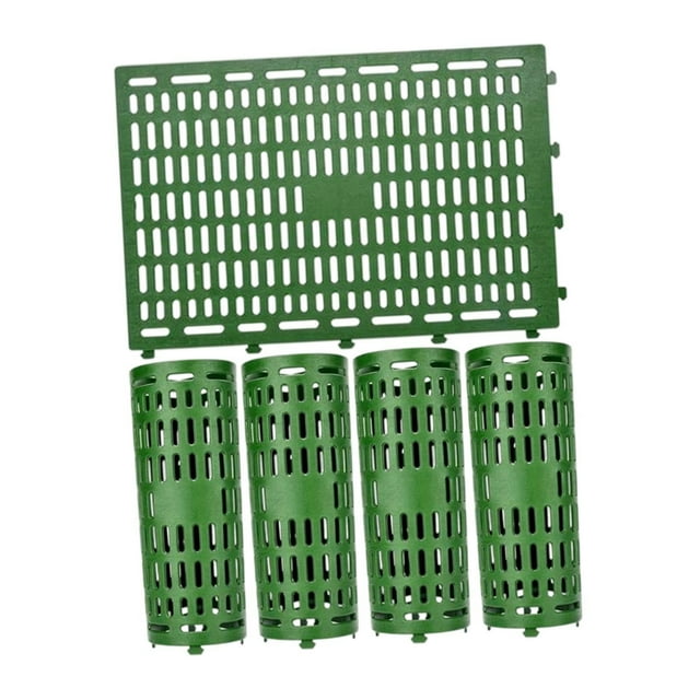 5 protectores de tronco de , envoltura protectora contra cortacéspedes, valla protectora, cubierta vegetal expandible para patio y porche. Verde