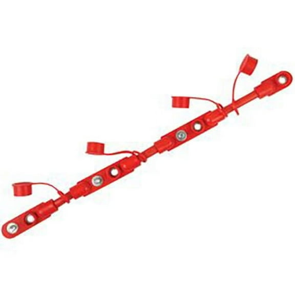 Red Multi-Battery Overmolded Battery Cable Assembly for 4 Battery Setups 04663