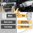 thumbnail image 3 of ALLTIMES Transmission Shifter Button Knob for Hummer H2/H2 SUT 2003-2007, Silver Billet Aluminum Alloy Rustproof, 3 of 10