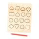 thumbnail image 5 of Tablero de rastreo de formas y números, tablero de práctica de escritura de madera, juguete educativo de doble cara para preescolar para niños, escuel, 5 of 9