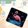 thumbnail image 3 of Flamingo Rainforest Mouse Pad, Rubber Base Computer Mouse Pads for Wireless Mouse, 3 of 7