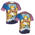 thumbnail image 5 of Simpsons Men's Short-Sleeve T-Shirt Summer Casual Tee Top Breathable Crewneck T-Shirt Large, 5 of 7