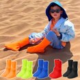 thumbnail image 3 of Cubiertas para zapatos exteriores, para niños y adultos, universales, reutilizables, impermeables y a prueba de arena, protector de botas de nieve y lluvia., 3 of 7