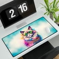 thumbnail image 3 of Hippie Ragdoll Portrait oil painting Watercolor Tie-dye Vintage Desk Mat Full Keyboard Mouse Pad Cat Lover Kitten Owner Gifts Idea Large Mousepad - 00015, 3 of 5