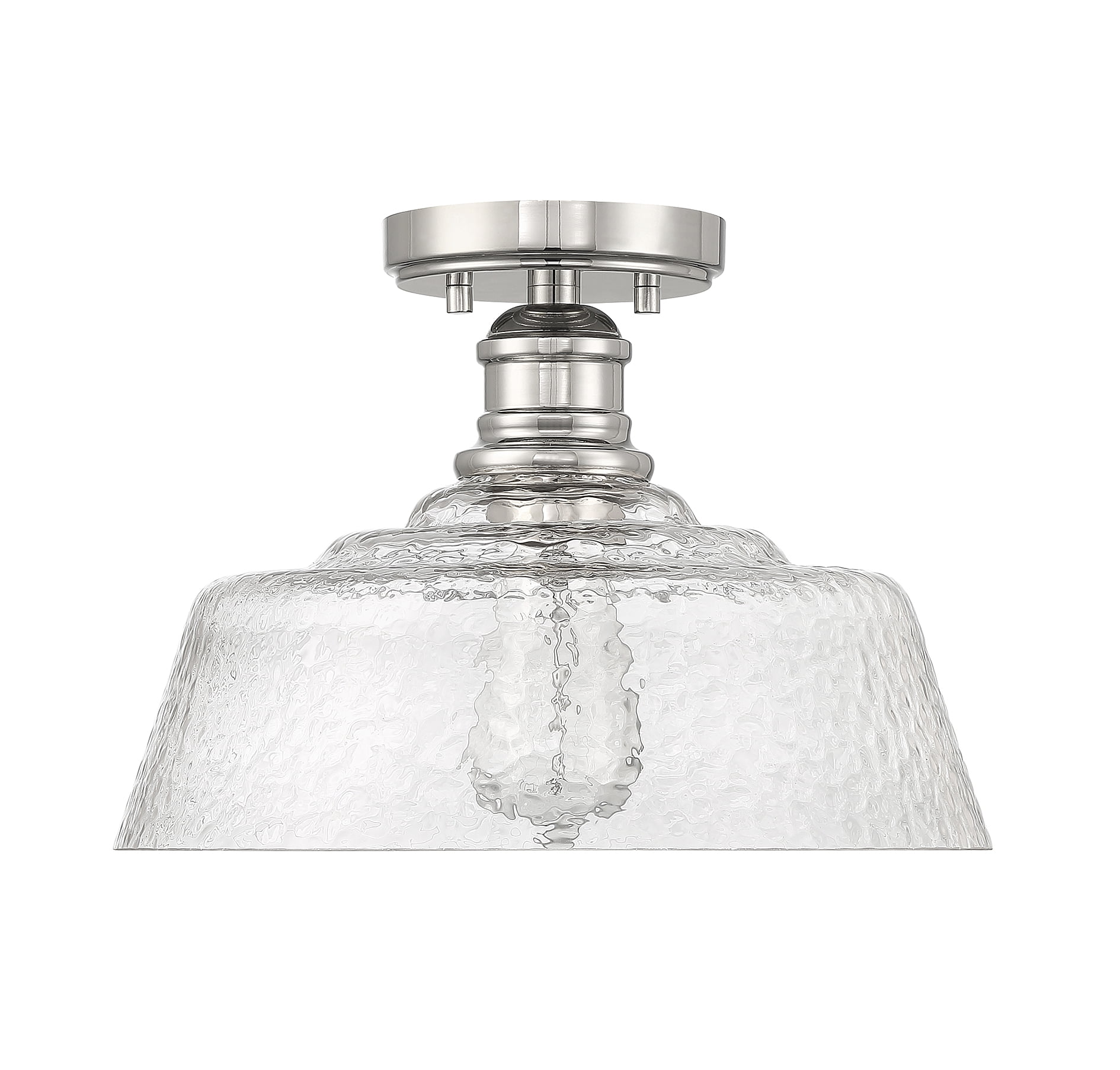 Trade Winds Finn 1-Light Ceiling Light in Polished Nickel
