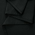 thumbnail image 6 of OVZME Black Stall Fabric Shower Curtain - 36"Wx72"L Waffle Weave Hotel Luxury Weighted Cloth Bath Curtain for Bathroom, Narrow Stall Size, Machine Washable, 36Wx72L inches, Black, 6 of 7