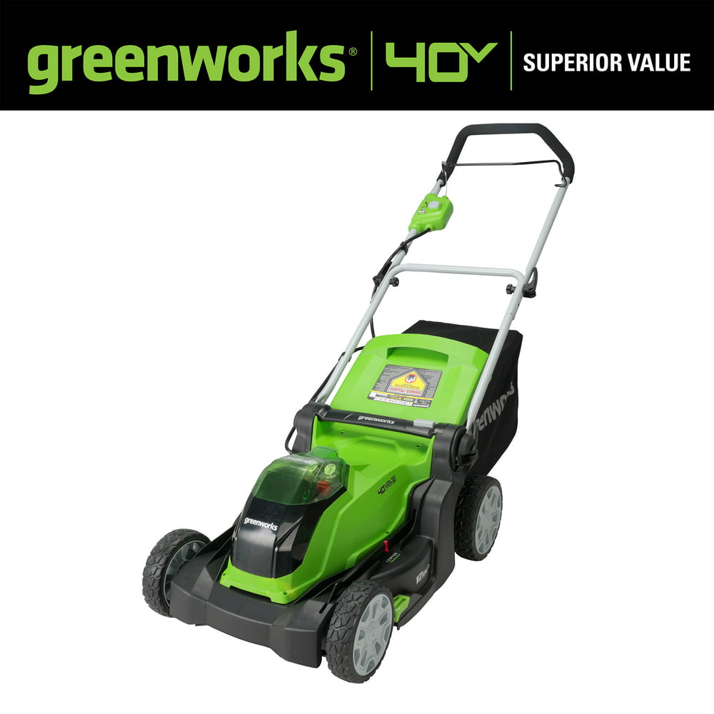 Greenworks G-MAX 40V 17 in. Cordless Walk Behind Push Lawn Mower (Tool-Only), 2506402