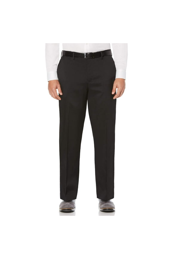 Flat Front Stretch Crosshatch Dress Pant