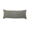 thumbnail image 6 of Ox Bay Bennett 14" x 36" Gray Fringed Cotton Adult Decorative Lumbar Throw Pillow Cover, 6 of 9