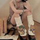 thumbnail image 4 of Sanrio Hello Kitty-calcetines apilables de Anime japonés, piel negra KT Y2K, medias Retro para chica picante, mangas a media pierna tejidas a la moda, 4 of 4