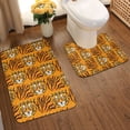 thumbnail image 2 of Yiaed Tiger Print Bathroom Mat Set 2 Pieces Mat Anti-Skid Pad Ultra Soft and Absorbent Bathroom Bath Mat Contour Bath Rugs for Toilet Base, 2 of 6