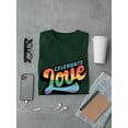 thumbnail image 3 of Celebrate Love Rainbow Text T-Shirt Men -Smartprints Designs, Male XX-Large, 3 of 4