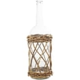 thumbnail image 5 of DecMode 23" Handmade Tall Glass Vase with Brown Rattan Woven Lower Body, 5 of 7