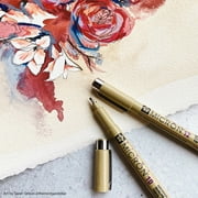 Sakura Pigma Micron Fineliner Drawing Pen Set, Archival Black Ink, 4 Micron Pens Tip Sizes 03, 05, 08, 10