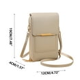 thumbnail image 5 of Leather Crossbody Phone Bag For Women With Touch Screen Access And Key Storage 1 Pack, 5 of 5