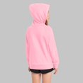thumbnail image 4 of Bnwani Big Girls Hoodies Long Sleeve Crop Fleece Sweatshirt Plain Pullover, 4 of 9