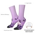 thumbnail image 6 of Honeii Lavender Roses Arrangement Print Adult Socks,Crew Socks,Casual Calf Socks,Daily Wear Socks for Men & Women, Perfect for Sports, Casual and Everyday Use, 6 of 6
