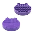 thumbnail image 1 of MesaSe Boc Brushes Drying Rack Multi-hole Portable Storage Supplies Reusable Makeup Brush Cleaner Mat for Dresser, 1 of 10