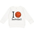 thumbnail image 2 of Inktastic I Heart Basketball Toddler Sweatshirt, 2 of 4