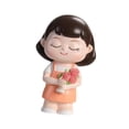 thumbnail image 4 of Mamá Miniatura Figurina Muñeco de muñeca Recolección de resina Resina Día de la madre Escultura de figura de regalo para la entrada de cumpleaños en Sosteniendo flores, 4 of 8