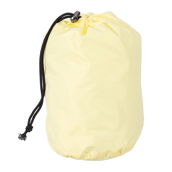 Uxcell Stuff Sack, Sleeping Bag Storage Sack, Waterproof Outdoor Storage Bag for Camping 4 x 8 In & Beige