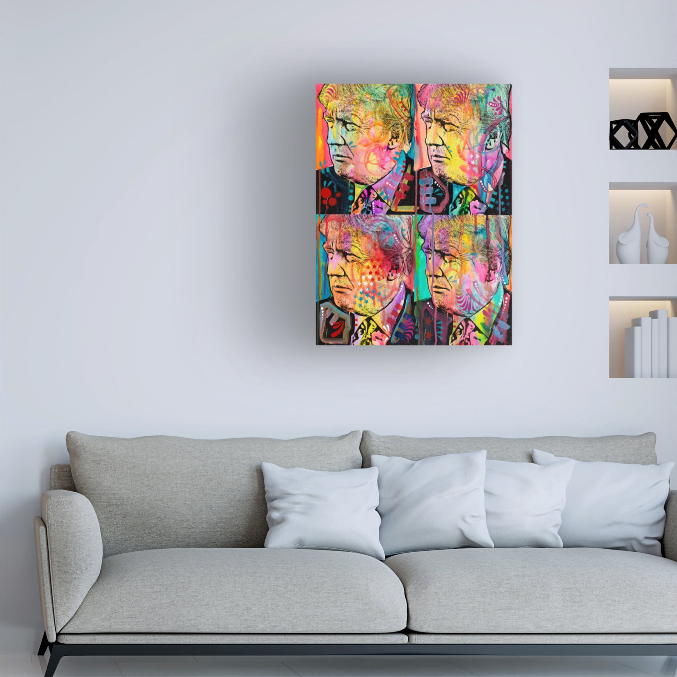 Canvas Wall Art - Dean Russo 'Trump 4 Up' Wall Art for Living Room, Bedroom, or Office Décor by Trademark Fine Art - 24 x 32 Inches