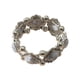 thumbnail image 2 of Pulsera elástica retro geométrica incrustada en turquesa para mujer • Joyería de estilo bohemio • Cadena en tono dorado • Ajuste ajustable • Regalo para ella, 2 of 6