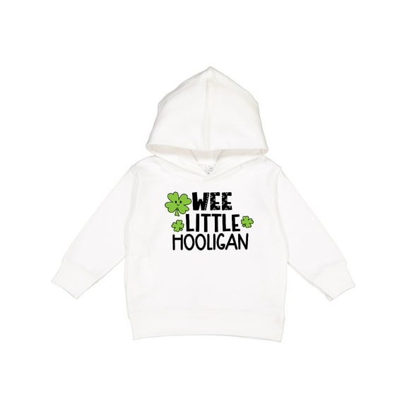Inktastic St. Patrick's Day Wee Little Hooligan with Clovers Toddler Hoodie