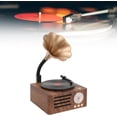 thumbnail image 5 of LANFENG Portable Speaker, Vintage Style Retro Gramophone Music Player, Mini Record Player Stereo Speaker, for Holiday Party Birthday, 5 of 9