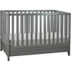 AFG Baby Furniture Mila 3-in-1 Convertible Crib with Storage Gray