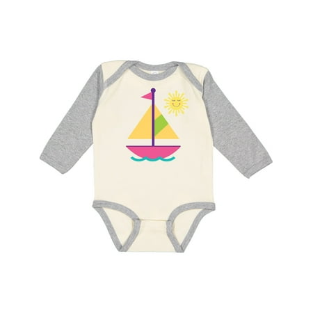 

Inktastic Sailing Nautical Sailboat Girls Gift Baby Girl Long Sleeve Bodysuit
