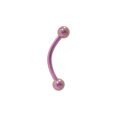 thumbnail image 5 of Luxe Modz 16G Curved Barbell Eyebrow Ring Solid Titanium Piercing Jewelry Men Women - Sold Individually, 5 of 9