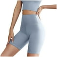 thumbnail image 7 of Hvot&aat Women's High Waisted Leggings Soft Elastic Tummy Control Shorts Booty Volleyball Yoga Workout Shorts, 7 of 7