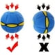 thumbnail image 2 of Pelota voladora OVNI azul luminosa, distorsionada, plana, con forma de disco para lanzar, frisbee, juguete para deportes al aire libre (1 paquete), 2 of 5